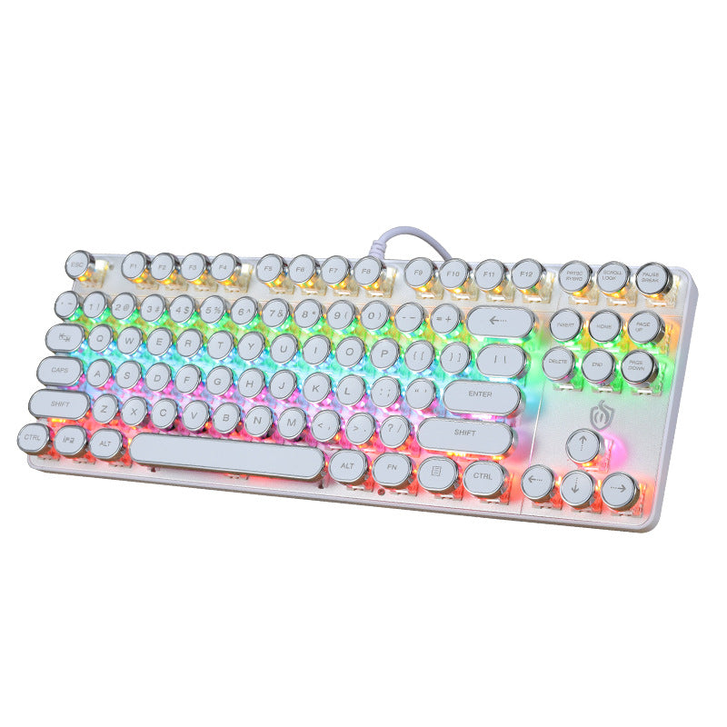 917朋克機械鍵盤,87鍵,適用於遊戲和辦公