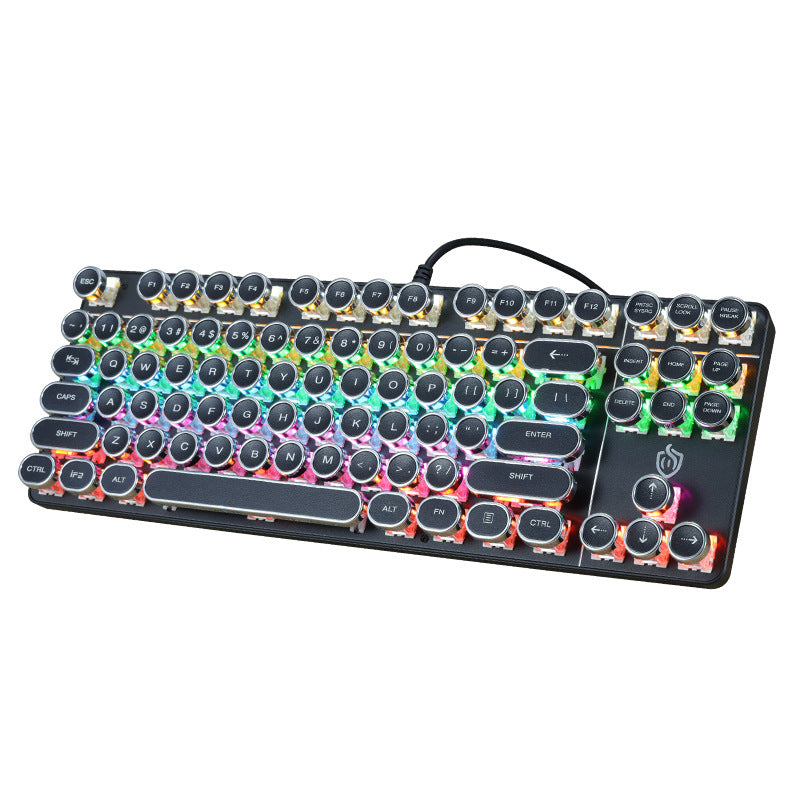 917朋克機械鍵盤,87鍵,適用於遊戲和辦公