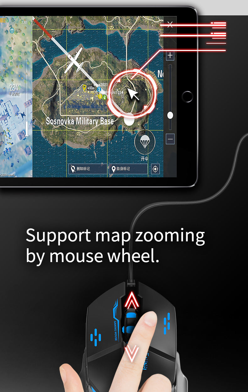 Mixlite 喫雞王座,遊戲手把鍵鼠轉換器,適用於英雄聯盟手遊等遊戲的周邊