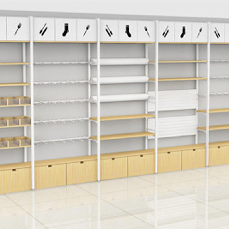 Supermarket shelves metal double-sided four-sided supermarket shelves convenience store mother and baby store shopping mall snack shelves