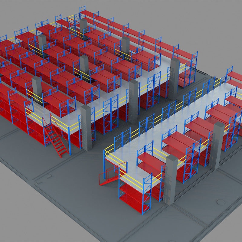 Platform shelves multi-layer heavy-duty loft-style shelves Guangzhou free door-to-door installation factory warehouse racks