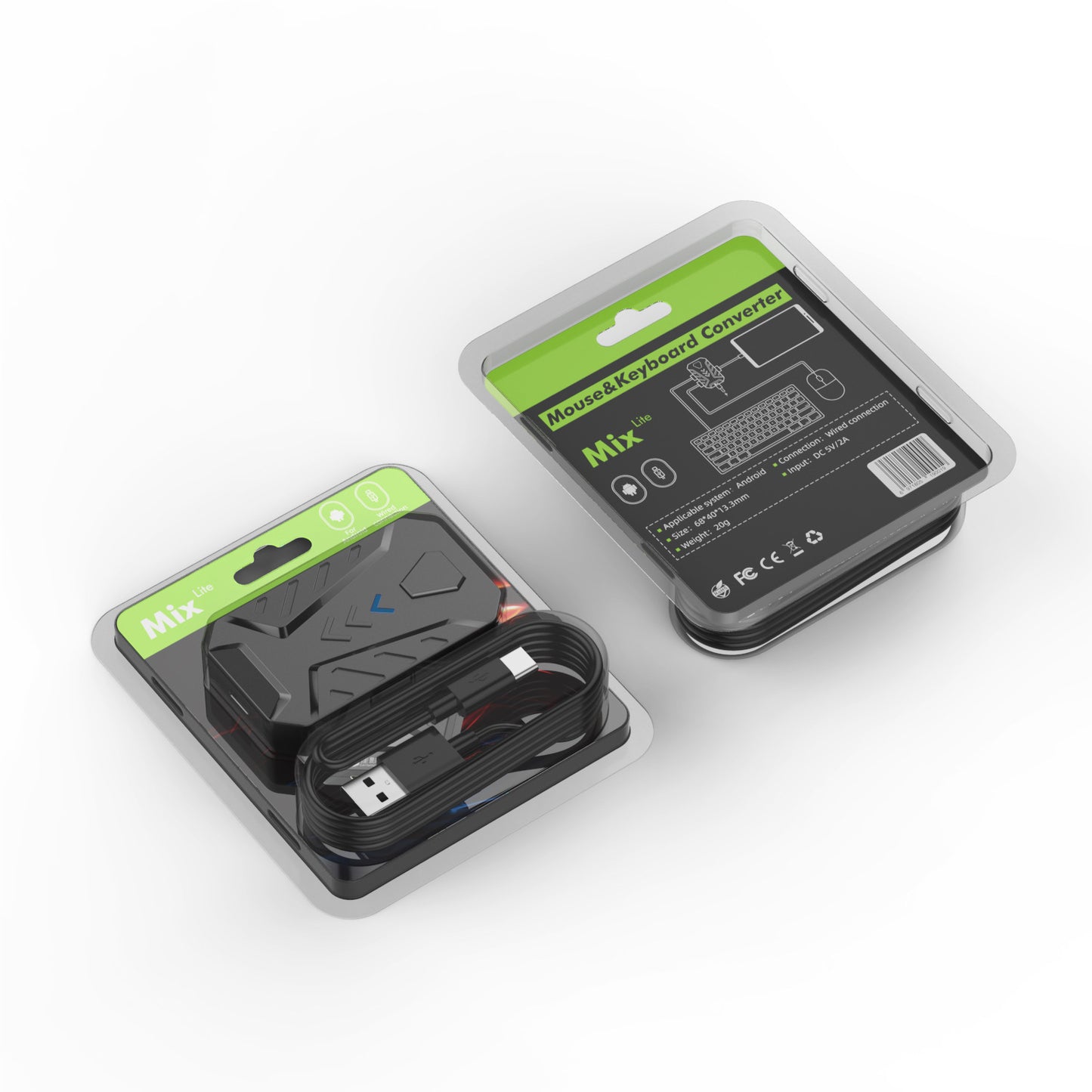 Mixlite 喫雞王座,遊戲手把鍵鼠轉換器,適用於英雄聯盟手遊等遊戲的周邊