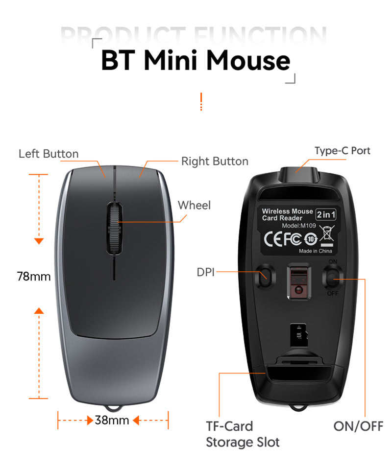 M109 藍牙無線迷你滑鼠:創意禮品