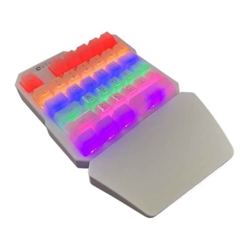 K109 單手遊戲機械鍵盤 左手小鍵盤手機遊戲外接鍵盤