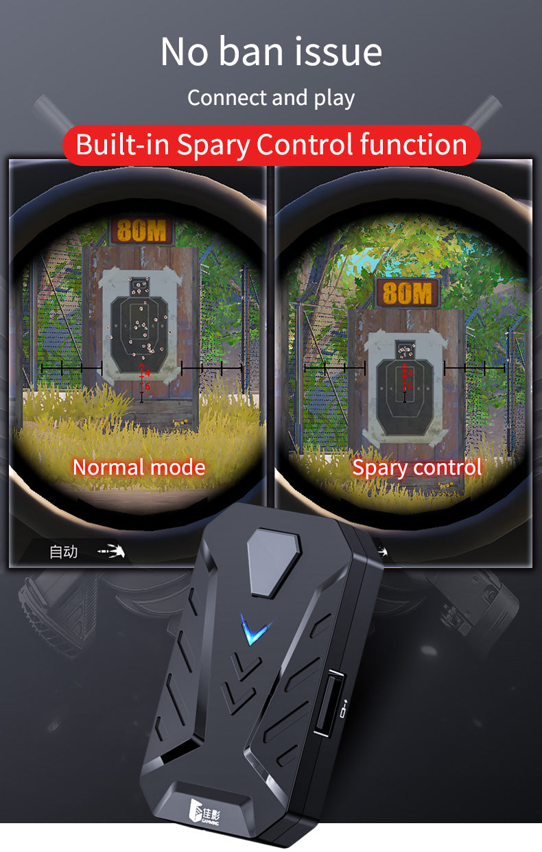 Mixlite 喫雞王座,遊戲手把鍵鼠轉換器,適用於英雄聯盟手遊等遊戲的周邊