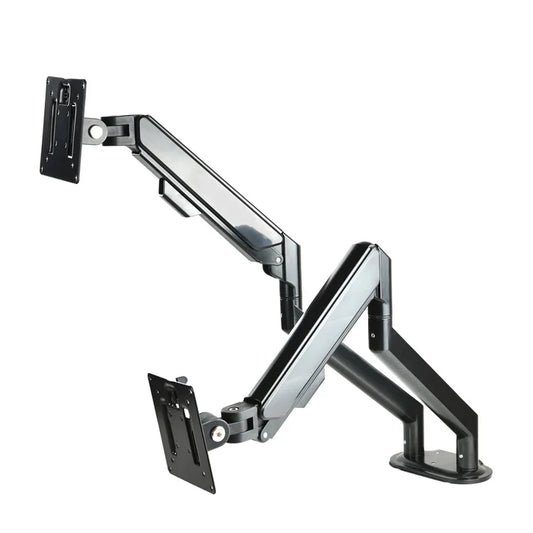 13-32 吋雙屏必選!顯示器支架 氣彈簧臂 旋轉升降伸縮全能