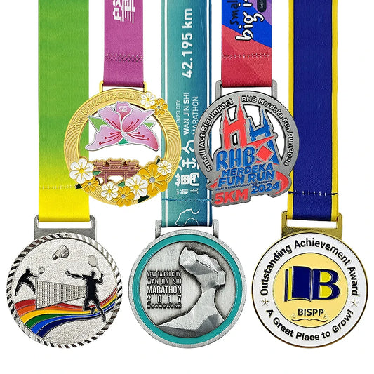 專業定製 3D 金屬獎章,附精美絲帶任選