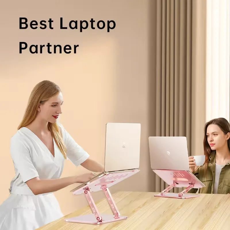 鋁製升降筆記型電腦支架!人體工學可拆卸 輕鬆撐起 17 吋筆電