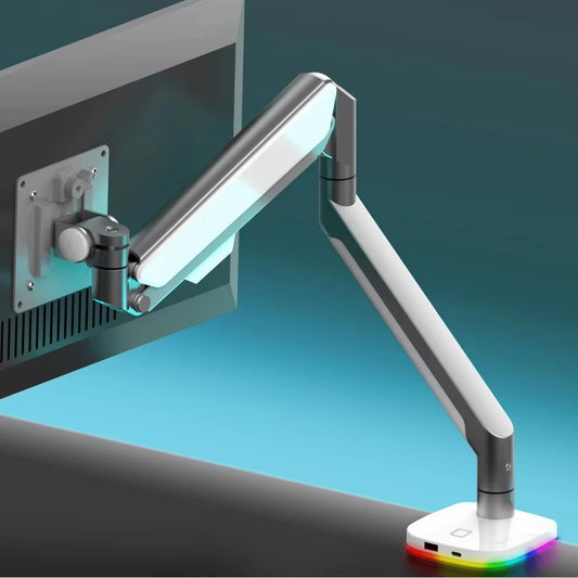 17-49 吋 44 磅螢幕專用!高級 RGB 單臂支架 重型氣彈簧 VESA 兼容款