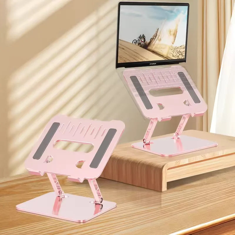 鋁製升降筆記型電腦支架!人體工學可拆卸 輕鬆撐起 17 吋筆電