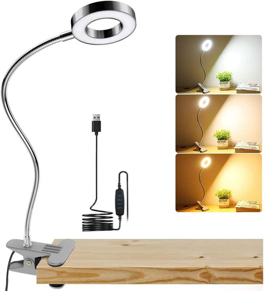 Hose Clamp Lamp Eye Protection Reading Bedside Lamp Clamp Table Lamp USB Clamp Lamp
