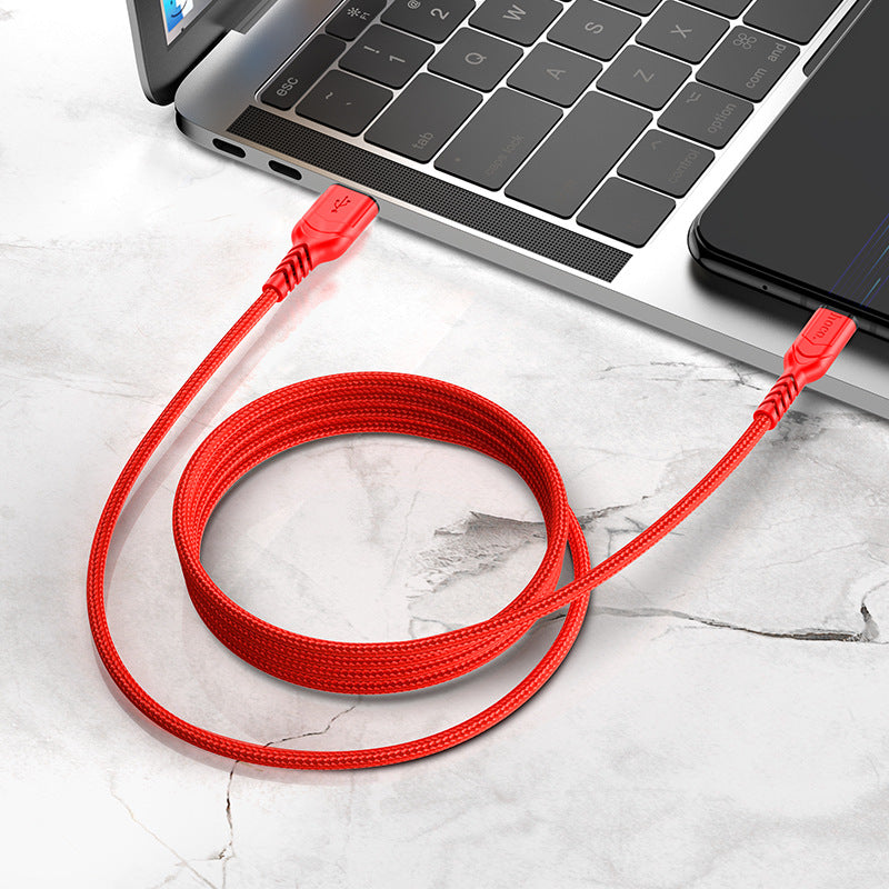 HOCO X59 popular mobile phone charging data cable nylon braided cable suitable for Apple typec extension cable