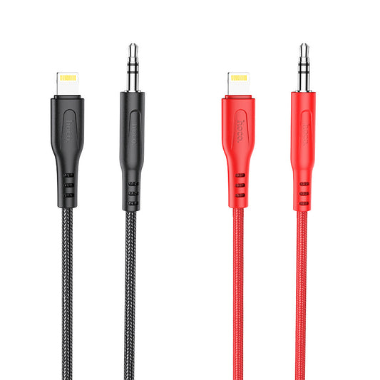 HOCO UPA18 digital audio conversion cable is suitable for Apple mobile phone Lightning braided adapter cable
