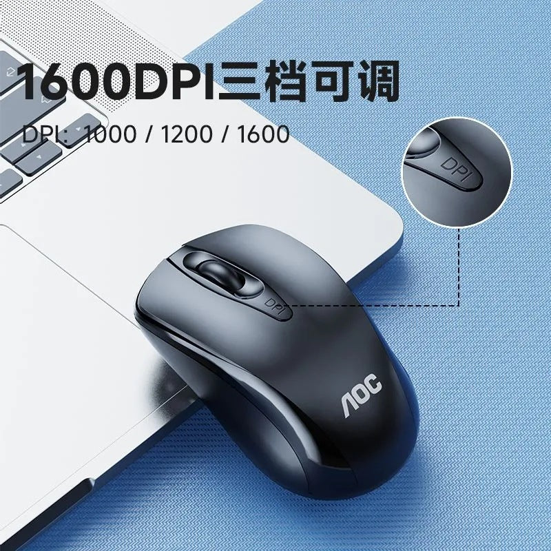 Lecoo WS202,2.4G 無線辦公商務鼠標,適用於筆記本、臺式機,輕便,型號 SPK7317