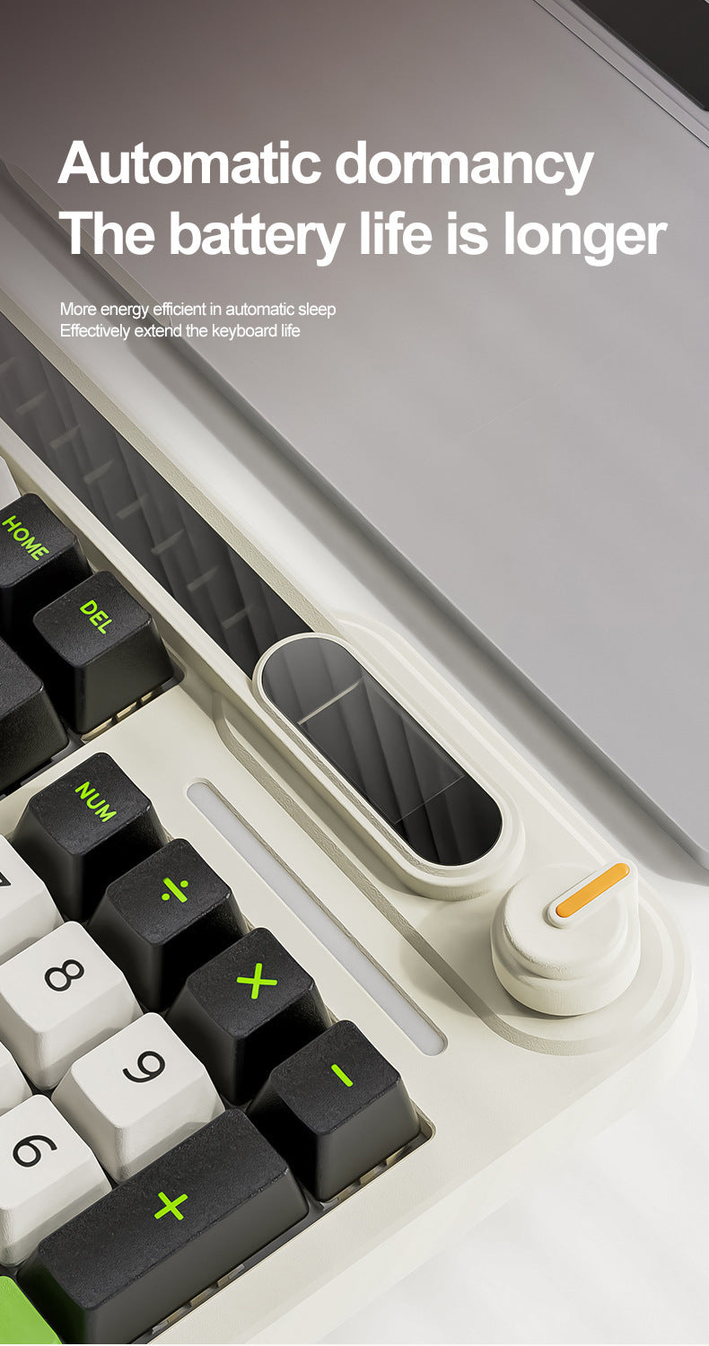 smailwolf MK98 三模 RGB 無線鍵盤,帶屏幕,藍牙客製化,遊戲機械鍵盤,具備拾音燈