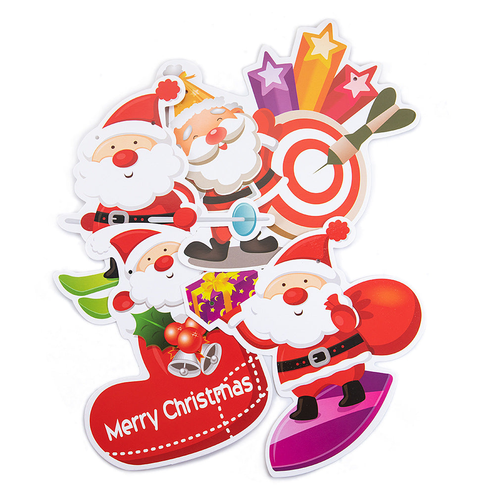 Christmas Paper Flag Merry Christmas Festive Atmosphere Decoration 3 Meter Pendant Decoration Wholesale (Minimum 10 pieces)