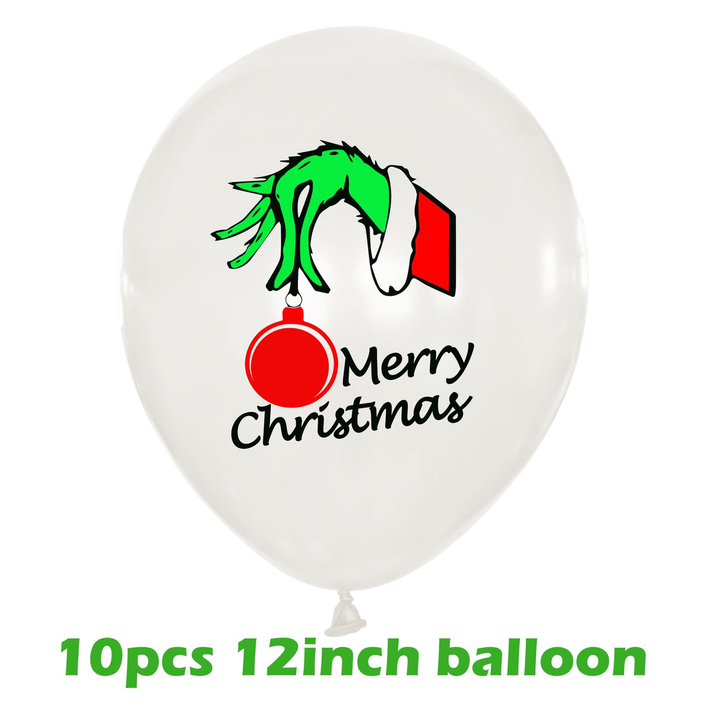 Grinch theme decoration Christmas party flag banner balloon birthday cake insert set (minimum batch of 2 sets)
