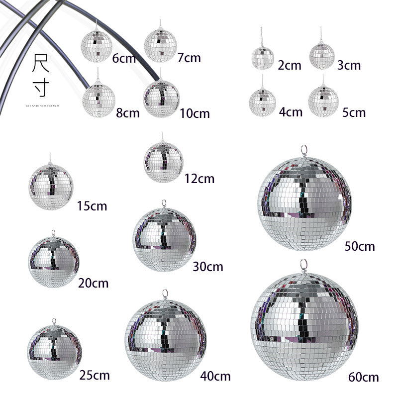 Mirror Ball Wedding Window Stage Decoration Cake Ornament Ball