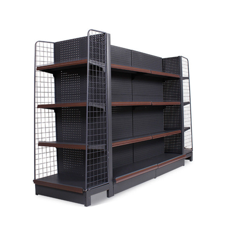 Single-sided double-sided supermarket shelves multi-functional fiberboard multi-layer large-capacity snack shelves commercial supermarket shelves