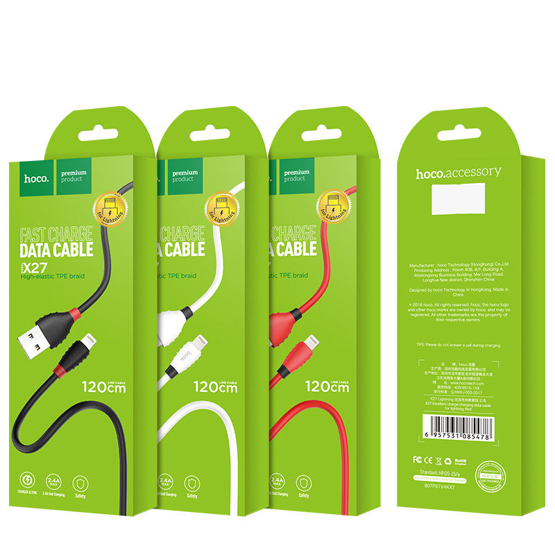 HOCO X27 is suitable for Apple charging data cable iPhone12/13 Android type-c fast charging cable