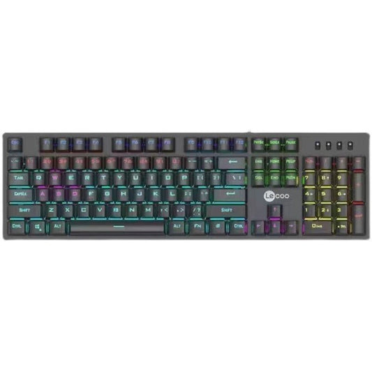 Lecoo GK302真機械鍵鼠套裝,青軸混光,有線USB,適用於桌上型電腦、筆記本,電競遊戲專用