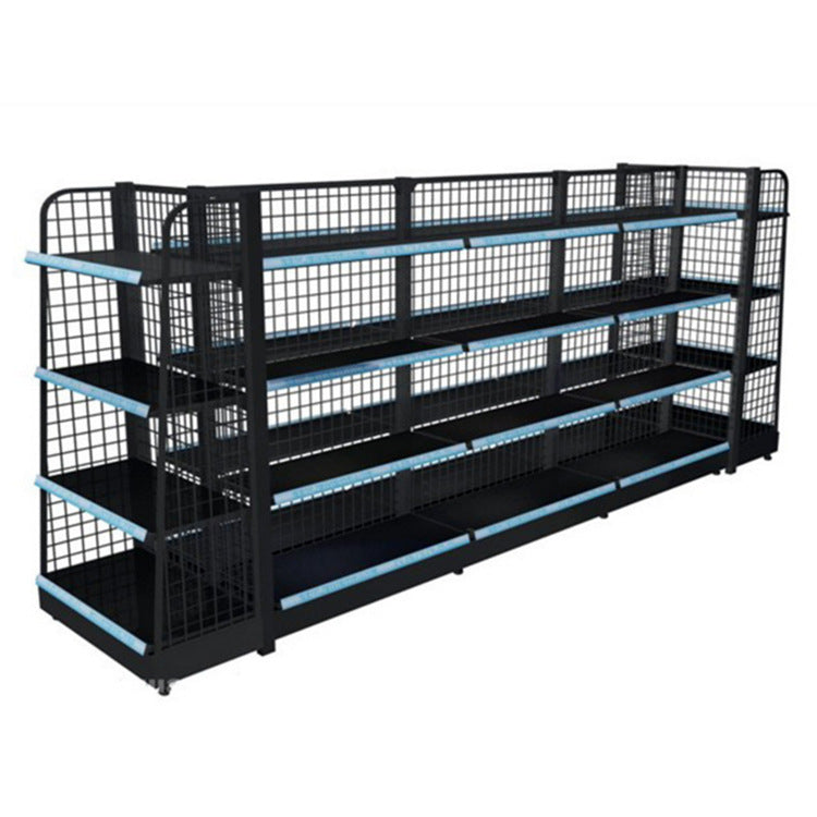 Single-sided double-sided supermarket shelves multi-functional fiberboard multi-layer large-capacity snack shelves commercial supermarket shelves