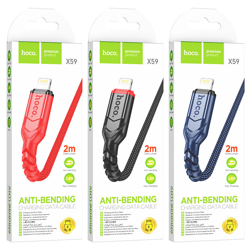 HOCO X59 popular mobile phone charging data cable nylon braided cable suitable for Apple typec extension cable