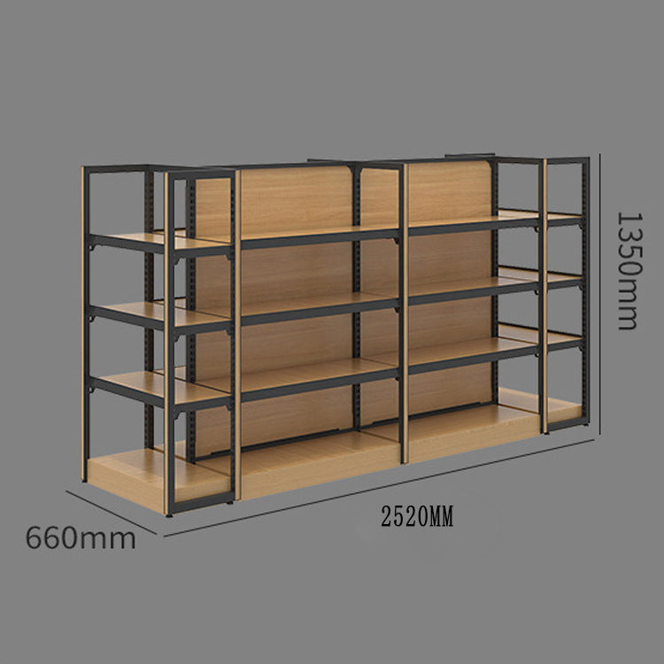 Supermarket shelves double-sided convenience store supermarket shelves mother and baby store snack shelves metal display shelves