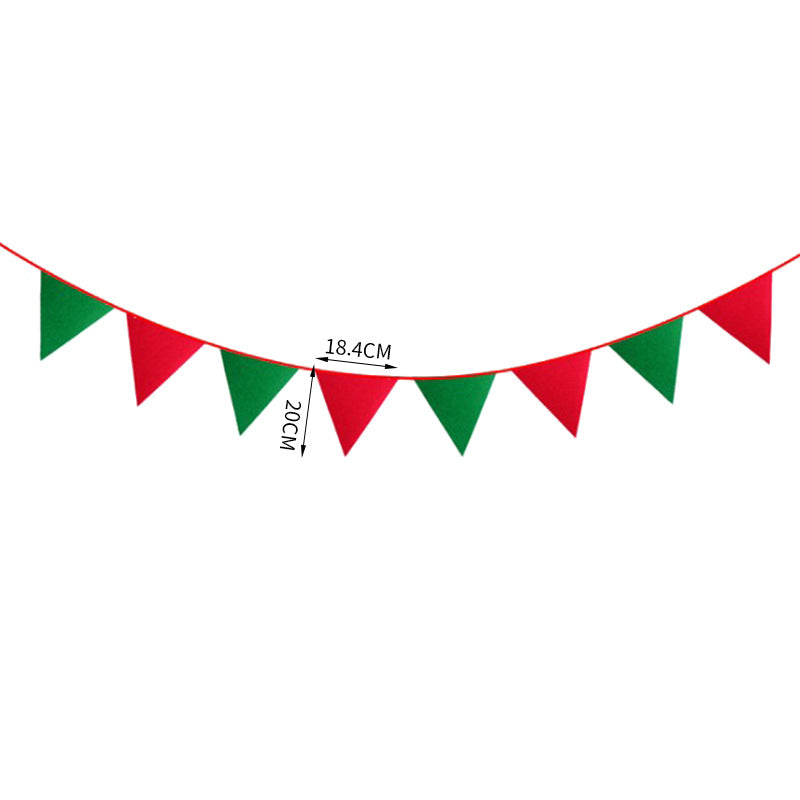 Flag Old Man Wholesale Happy Decoration Christmas Non-Woven Pendant Socks Mall Bla Christmas Santa (Minimum Batch of 12 Pieces)