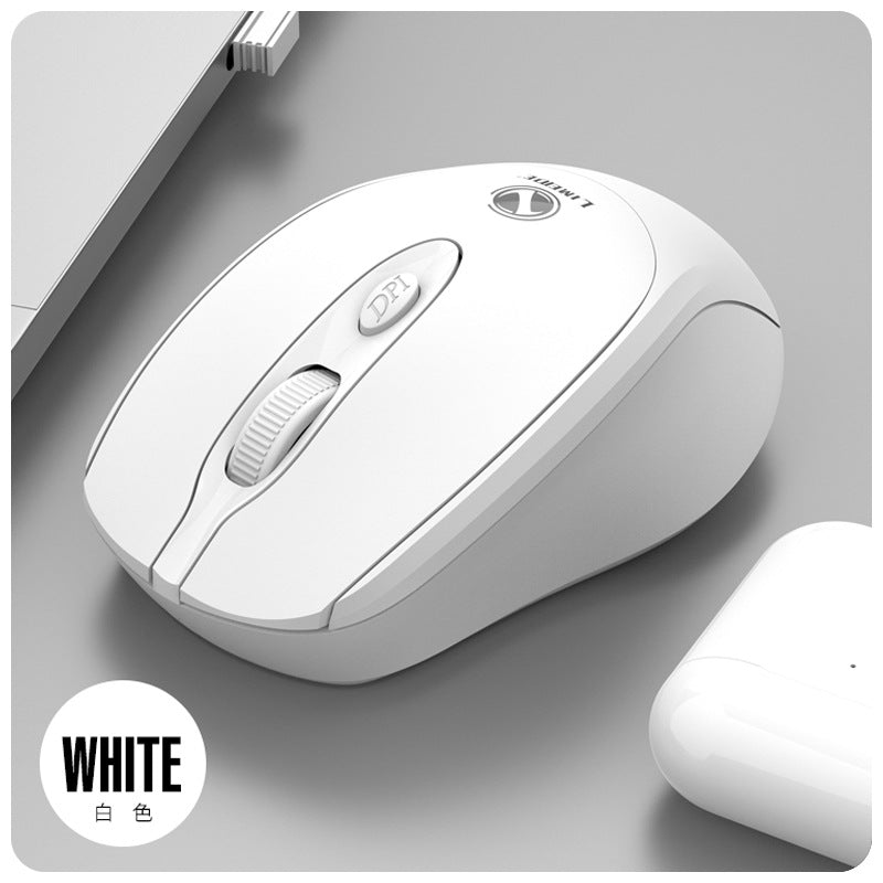 LIMEIDE Q1迷你2.4G無線滑鼠,適用於桌上型電腦、筆記本,辦公室商務可用,智慧省電