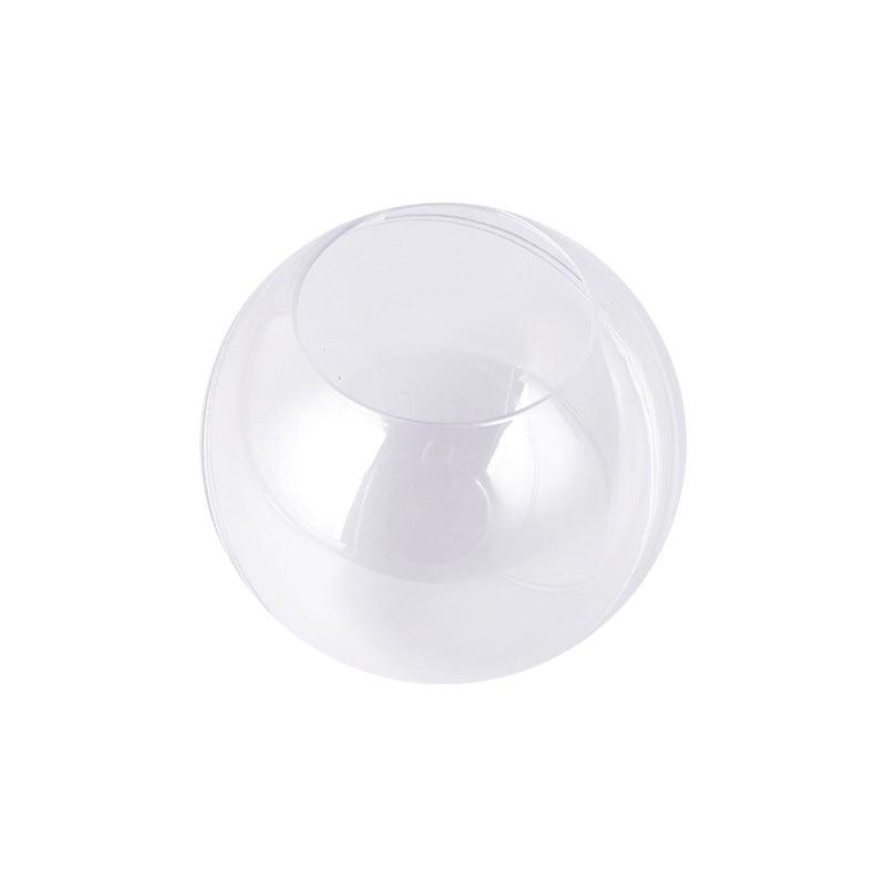 Christmas ball plastic transparent cut ball DIY hanging decoration 8-12CM wedding holiday decoration Christmas ball