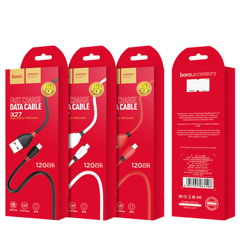 HOCO X27 is suitable for Apple charging data cable iPhone12/13 Android type-c fast charging cable