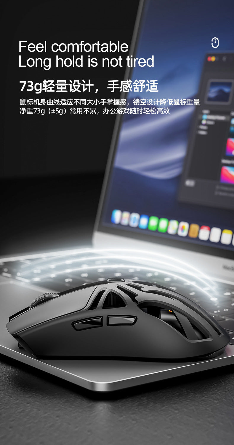 Smailwolf RS8 藍牙無線三模鼠標,輕量化設計,電競遊戲、電腦辦公通用