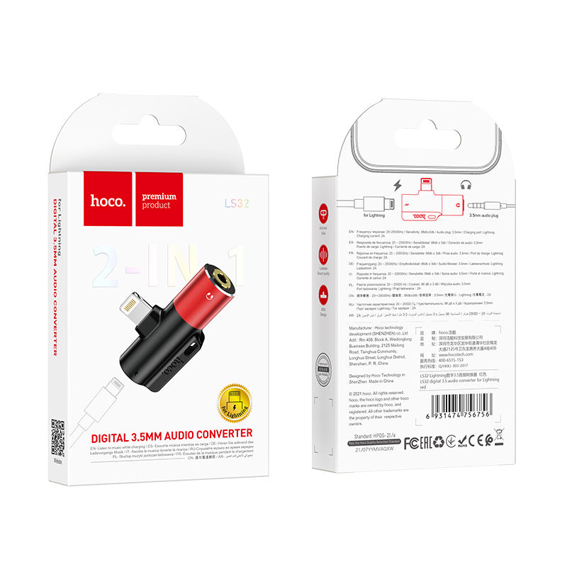 HOCO LS32 for Apple iP headphone conversion cable Lightning digital 3.5 audio converter
