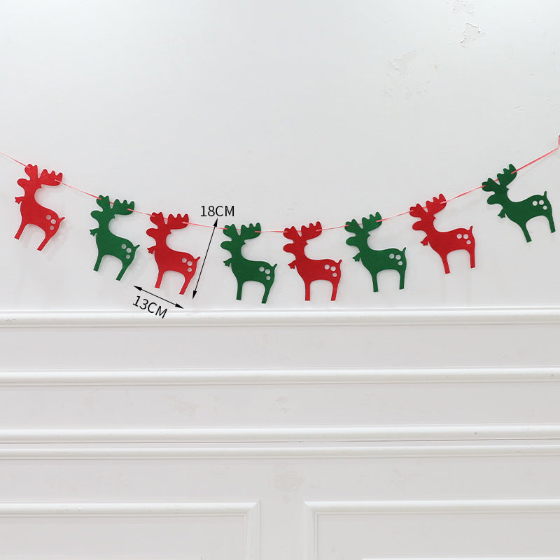 Flag Old Man Wholesale Happy Decoration Christmas Non-Woven Pendant Socks Mall Bla Christmas Santa (Minimum Batch of 12 Pieces)