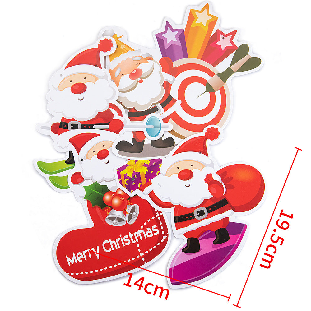 Christmas Paper Flag Merry Christmas Festive Atmosphere Decoration 3 Meter Pendant Decoration Wholesale (Minimum 10 pieces)