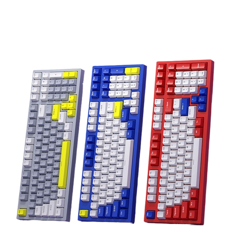 K98 RGB 發光有線機械鍵盤,客製化設計,適用於遊戲電競,採用 Typec 鍵線