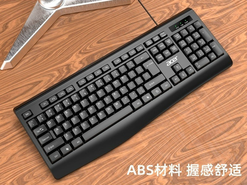acer OAK960 有線鍵鼠套裝,適用於家用、商務辦公,可連接筆記本、臺式電腦,USB 接口