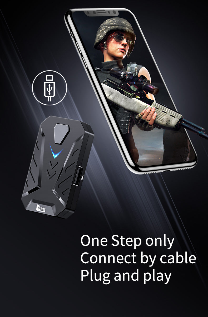 Mixlite 喫雞王座,遊戲手把鍵鼠轉換器,適用於英雄聯盟手遊等遊戲的周邊