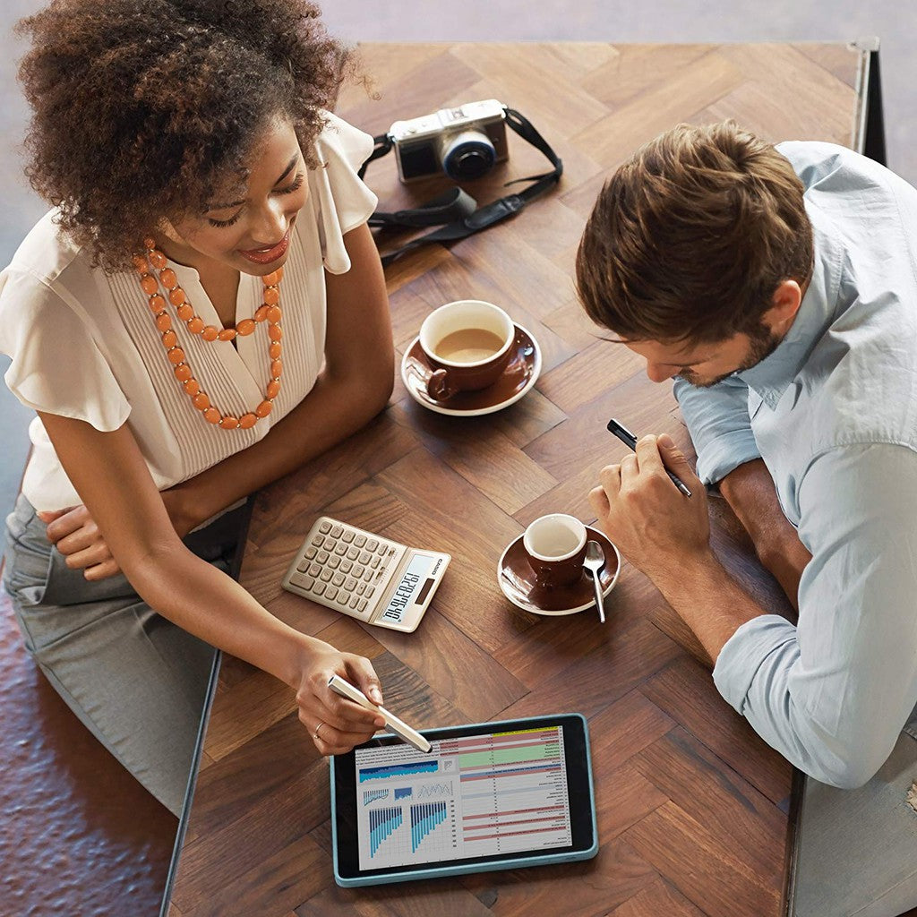 Casio JW-200SC Gold Metal Fashion Series Office Calculator 12-digit