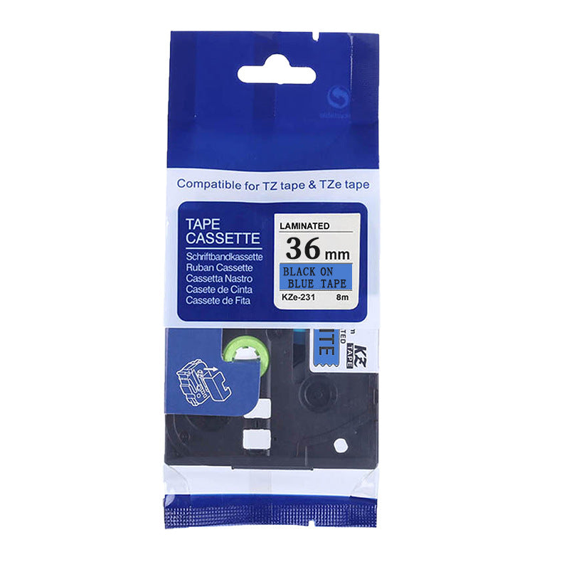 適用Brother 標籤機色帶36mm12 18 24 PT-9700/P900/P950打印紙標籤帶