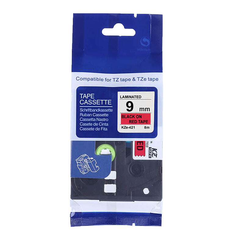 適用Brother 標籤機色帶9mm6 12 18 PT-E100B/300BT/D210打印紙標籤帶