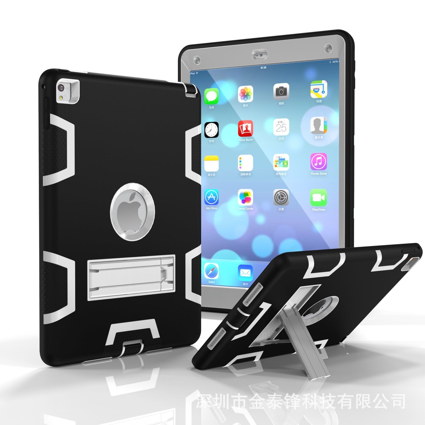 Suitable for iPad three-proof robot stand type anti-fall shell protective cover