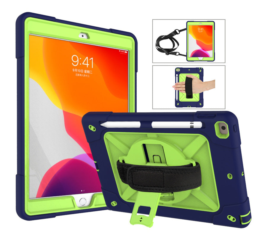 New 2020 iPad 10.9 Contrast Color Robot Protective Case Pro11 Hand Strap Style All-Inclusive Anti-drop Case