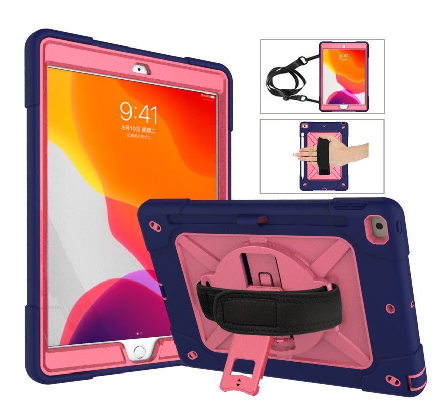 New 2020 iPad 10.9 Contrast Color Robot Protective Case Pro11 Hand Strap Style All-Inclusive Anti-drop Case