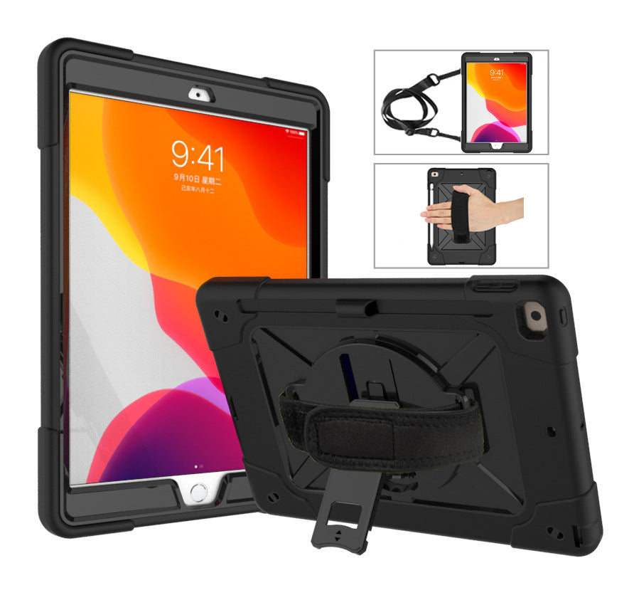New 2020 iPad 10.9 Contrast Color Robot Protective Case Pro11 Hand Strap Style All-Inclusive Anti-drop Case