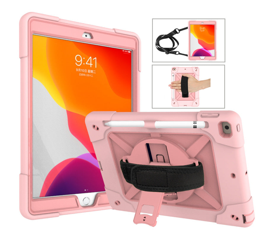 New 2020 iPad 10.9 Contrast Color Robot Protective Case Pro11 Hand Strap Style All-Inclusive Anti-drop Case