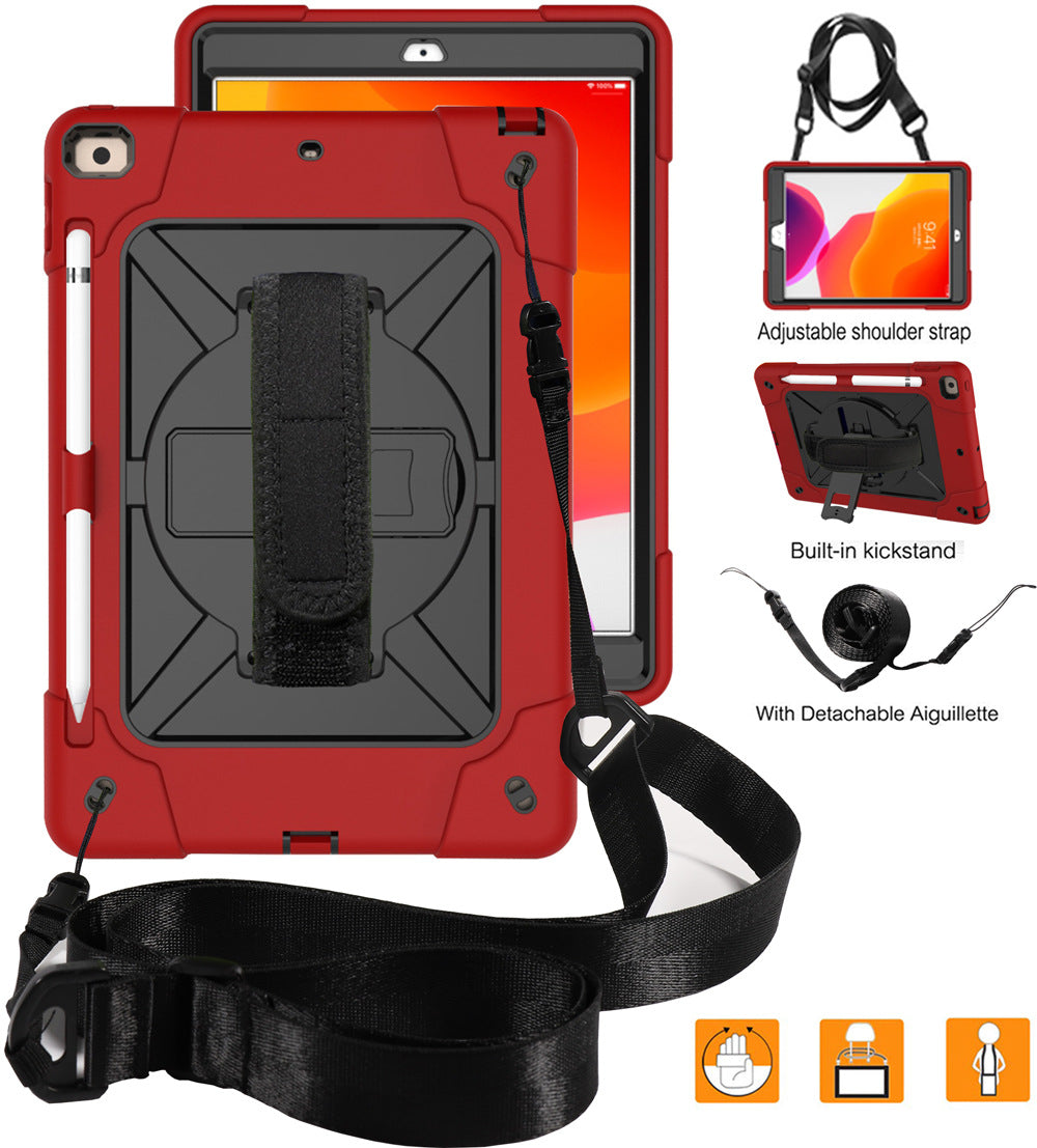 New 2020 iPad 10.9 Contrast Color Robot Protective Case Pro11 Hand Strap Style All-Inclusive Anti-drop Case