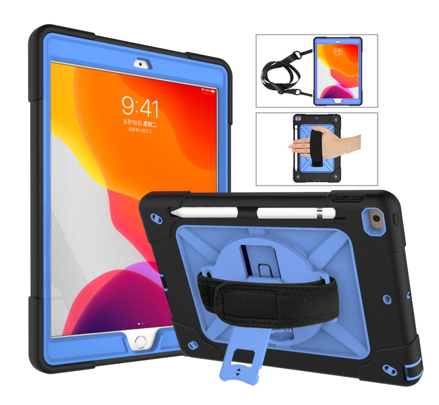 New 2020 iPad 10.9 Contrast Color Robot Protective Case Pro11 Hand Strap Style All-Inclusive Anti-drop Case