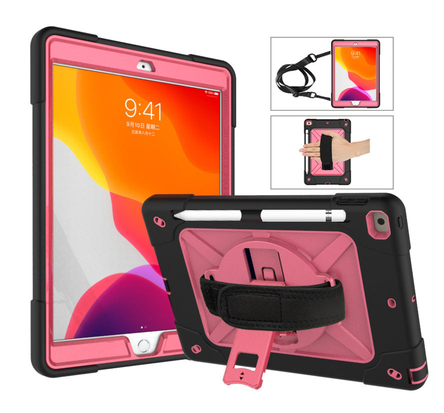New 2020 iPad 10.9 Contrast Color Robot Protective Case Pro11 Hand Strap Style All-Inclusive Anti-drop Case
